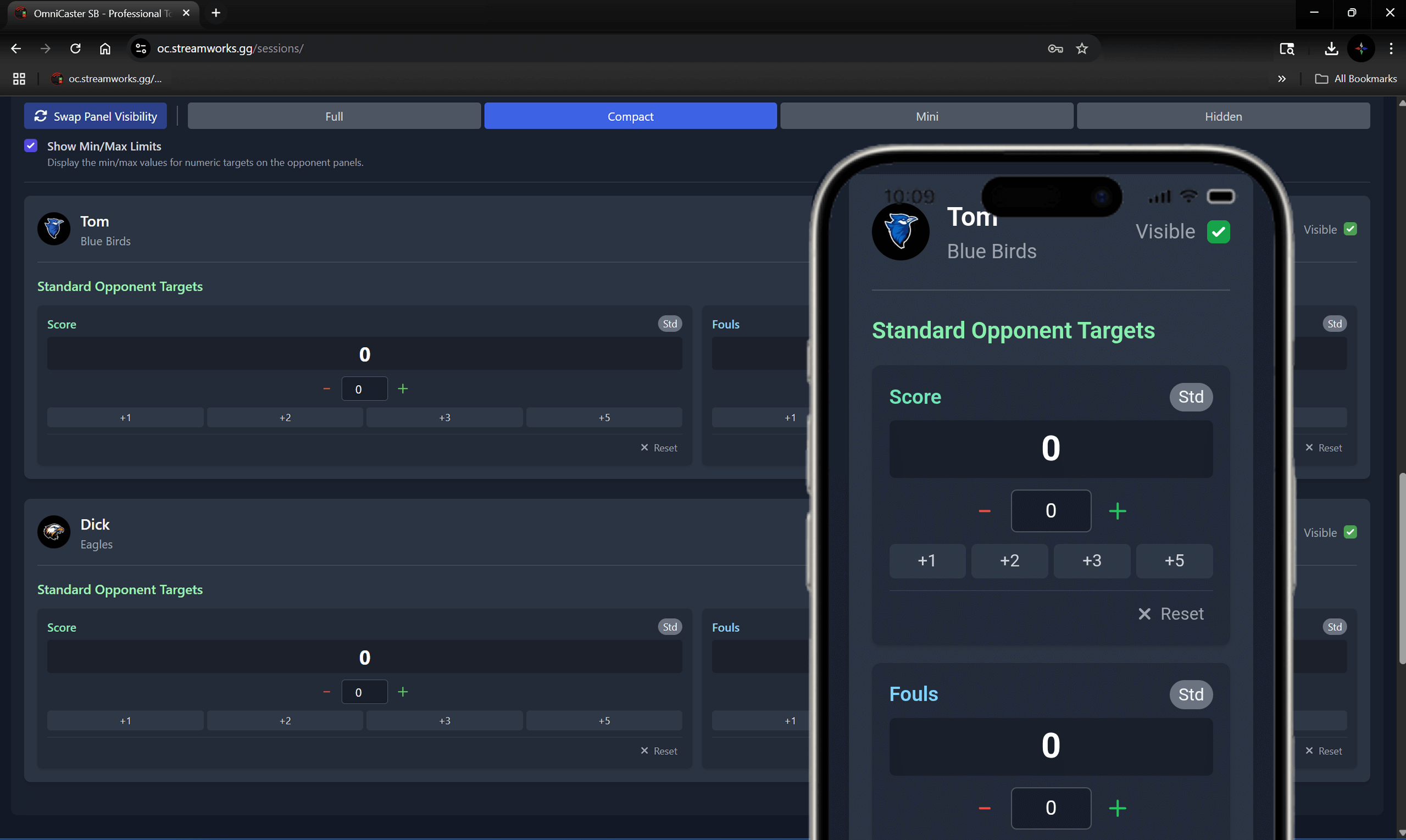 OmniCaster multi-device control